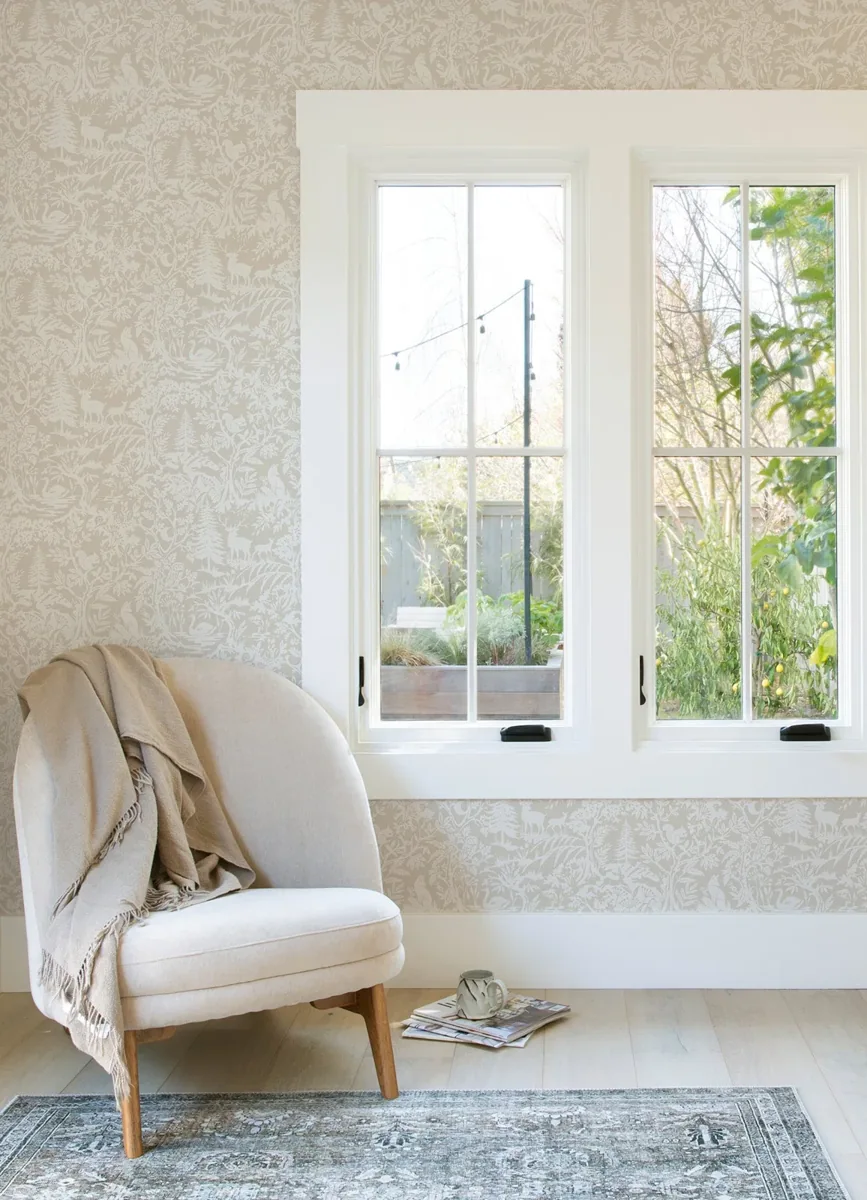York Chesapeake Alrick Forest Venture wallpaper styled interior