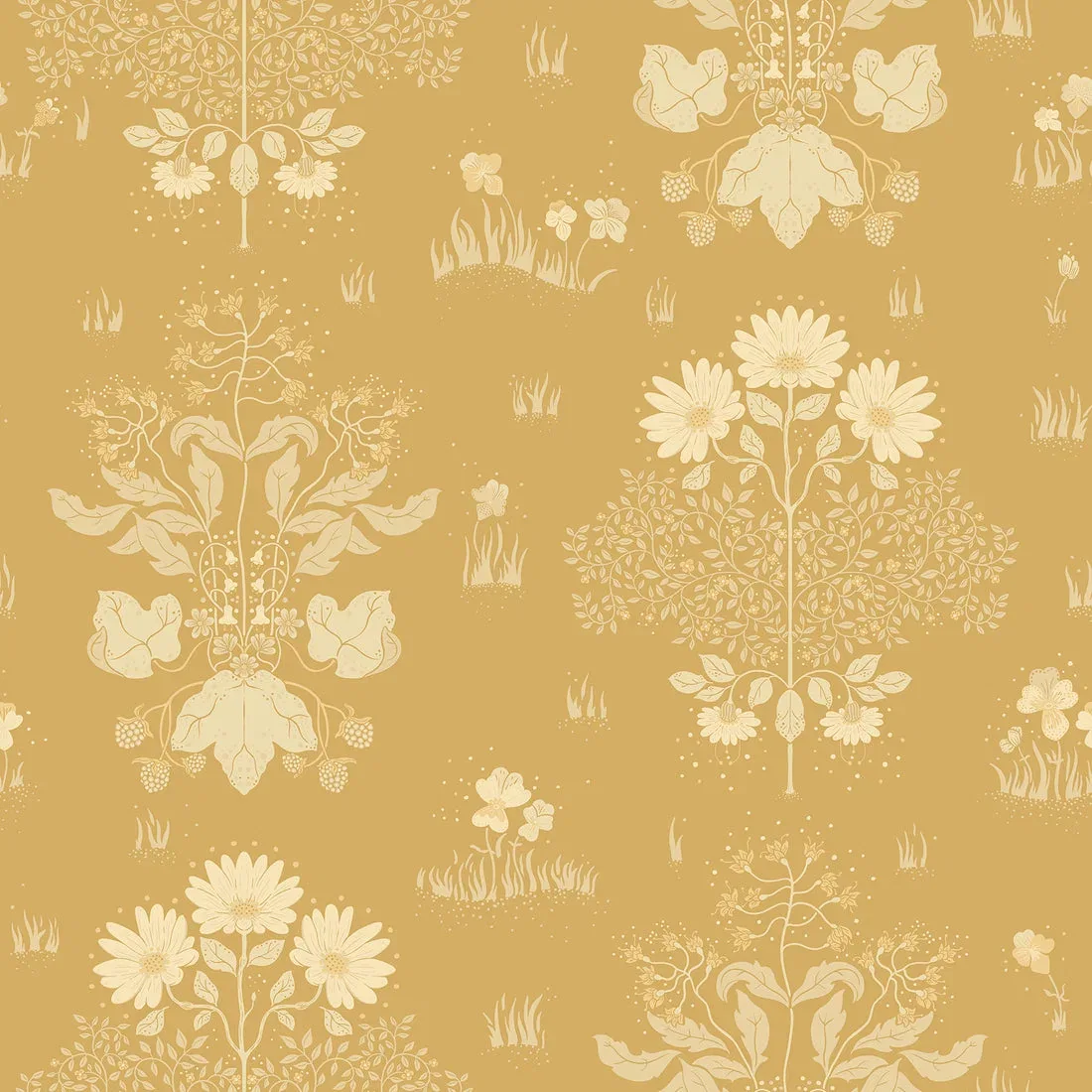York Elda Delicate Daisies wallpaper pattern detail