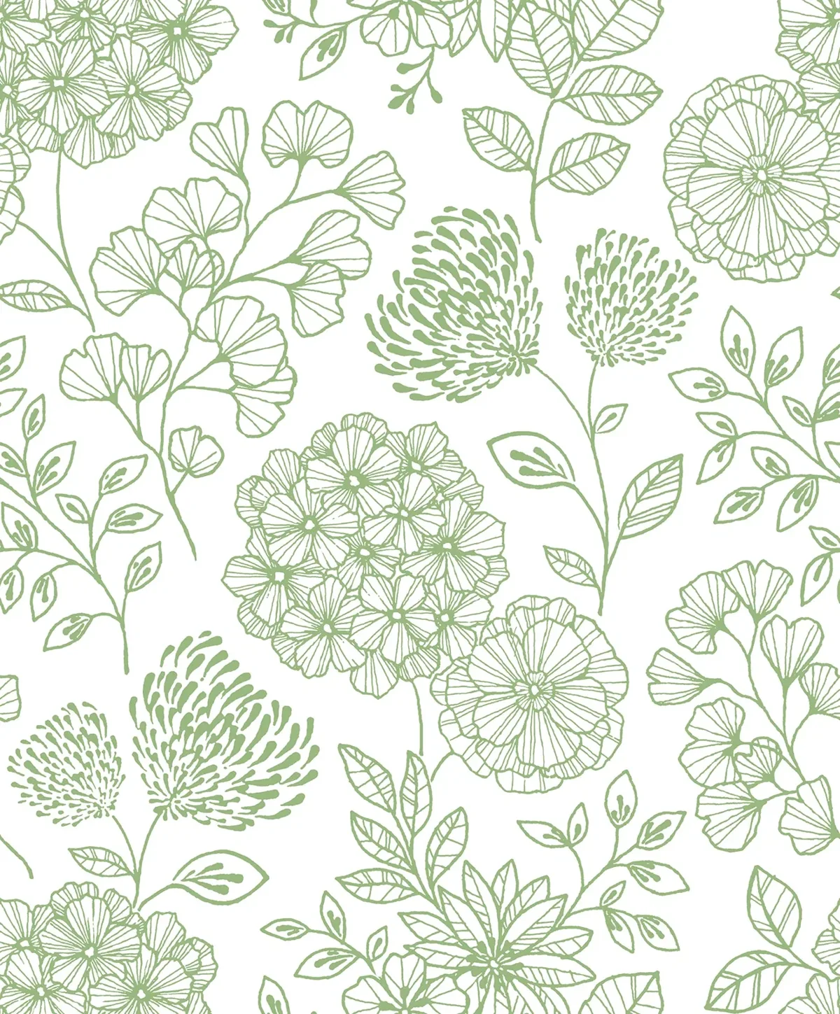 York Ada Floral wallpaper pattern detail