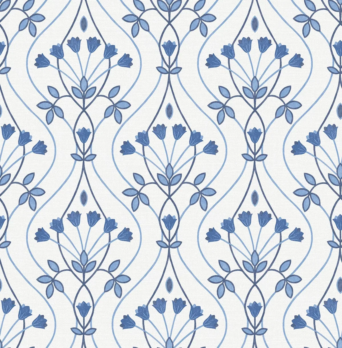 York Dard Tulip Ogee wallpaper pattern detail