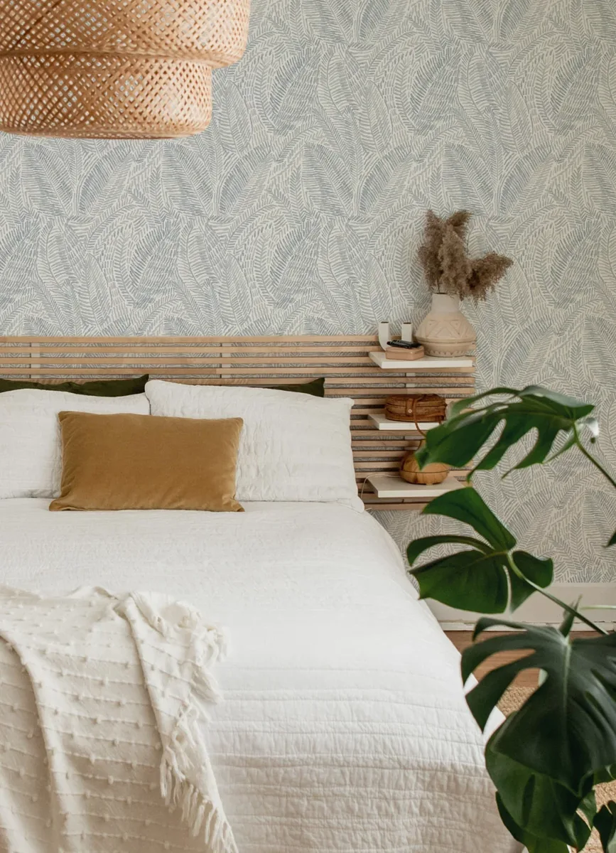 York Fildia Botanical wallpaper styled interior