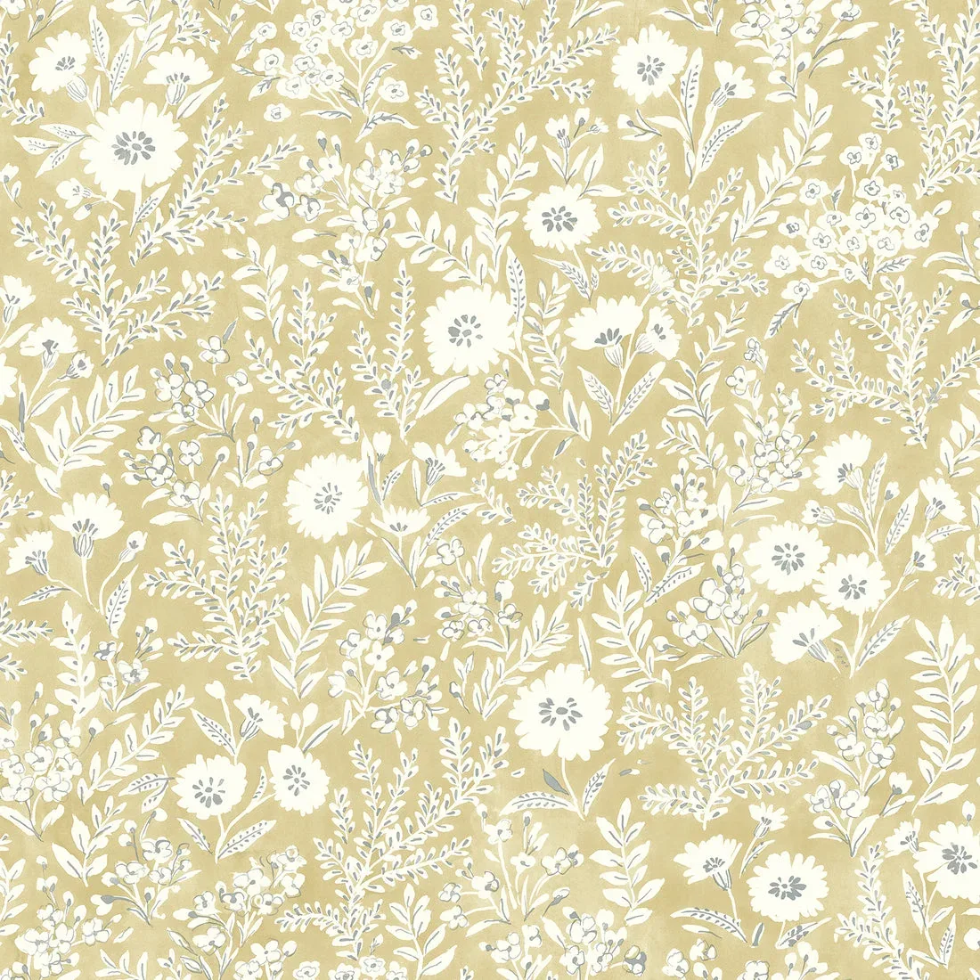 York Chesapeake Agathon Floral wallpaper pattern detail