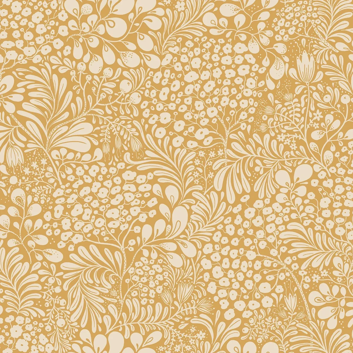 York Siv Botanical wallpaper pattern detail