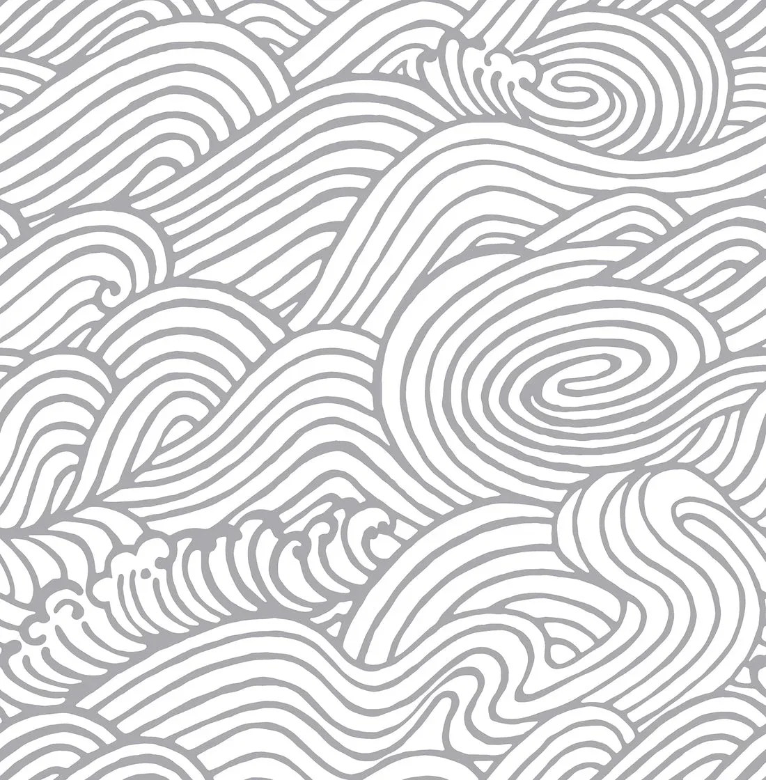 York Mare Wave wallpaper pattern detail