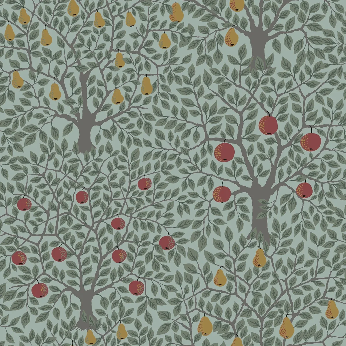 York Pomona Fruit Tree wallpaper pattern detail