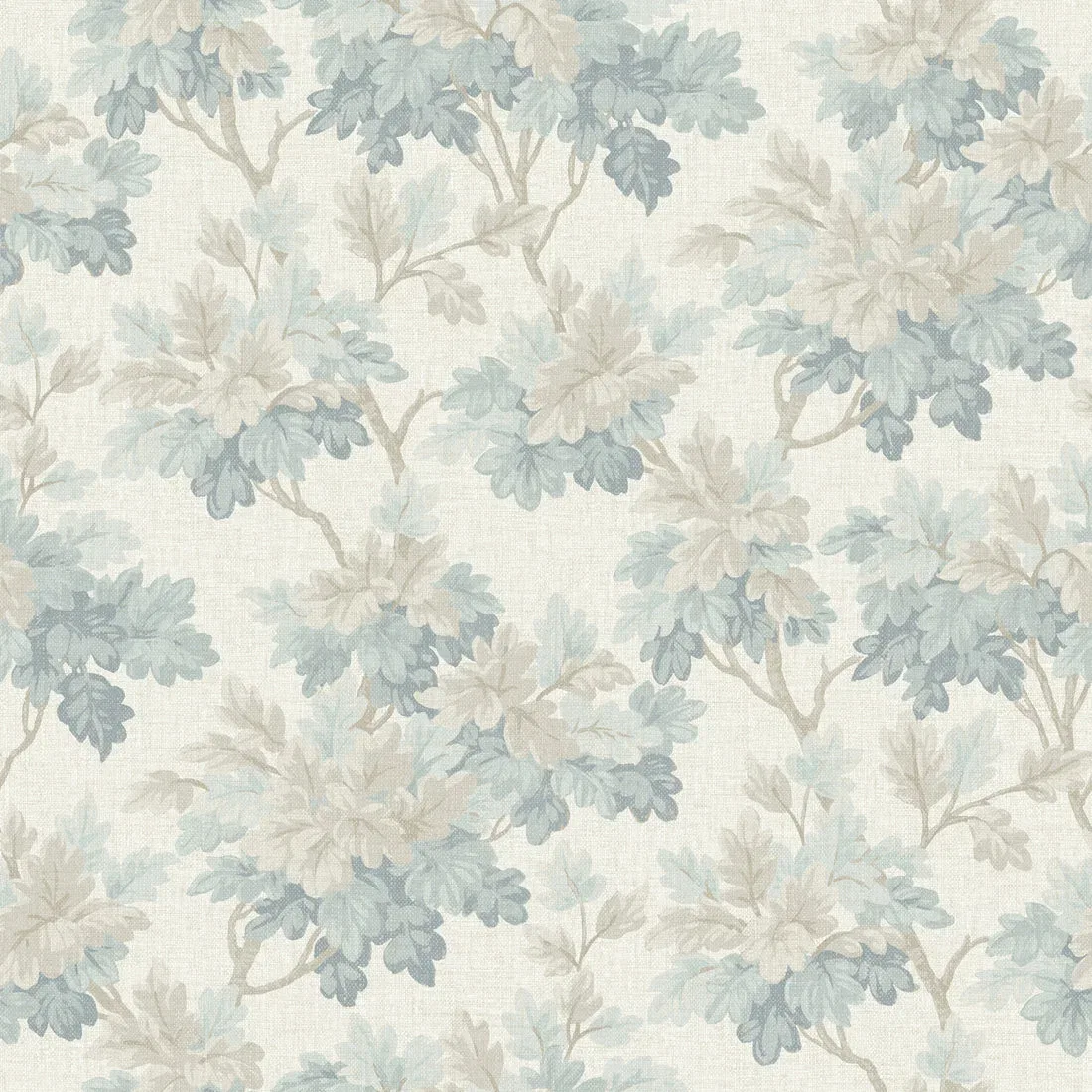 York Oakcliff Leaf Trail wallpaper pattern detail