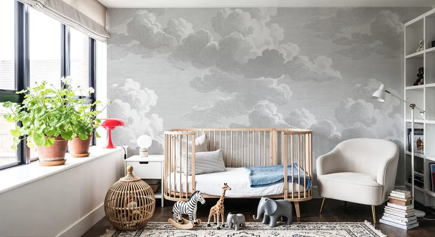Intaglio Clouds, Rainy Day wallpaper, view 1