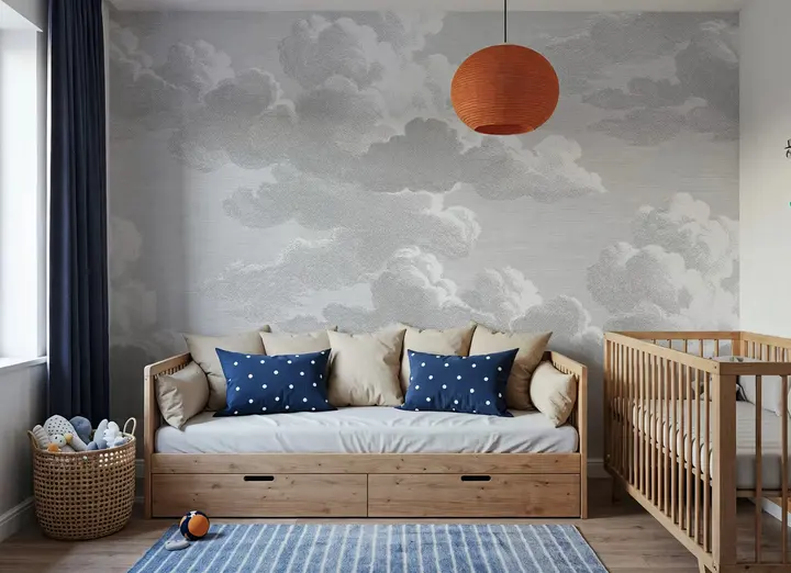 Intaglio Clouds, Rainy Day wallpaper, view 2