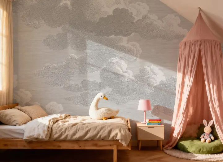 Intaglio Clouds, Rainy Day wallpaper, view 3