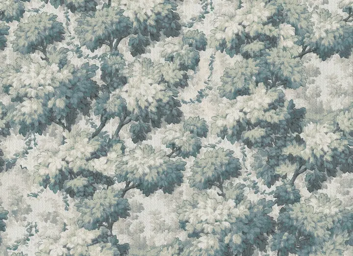 Greenwood Linden, Soft Teal wallpaper, view 6