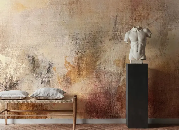 Soft Abstract Beige wallpaper, view 5