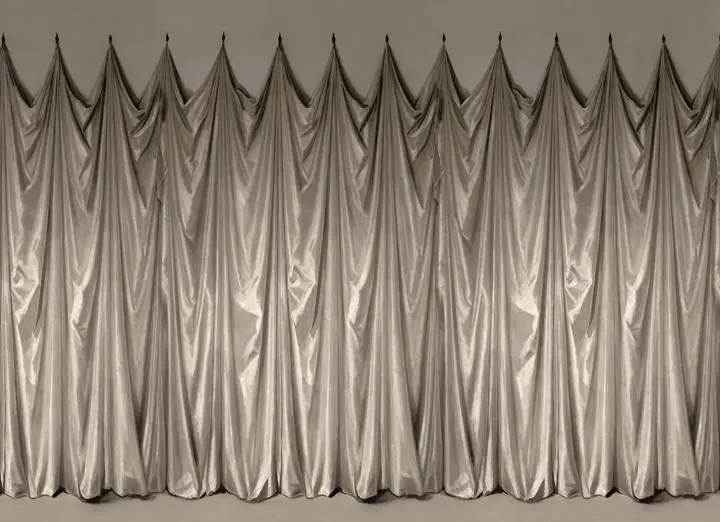 Medici Drapes, Beige wallpaper, view 7