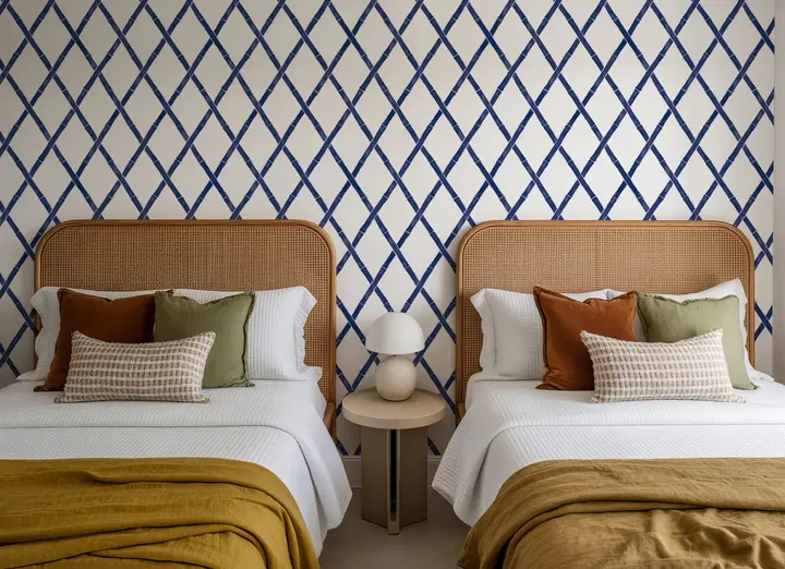 Sino Shapes White wallpaper, view 4