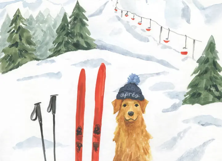 Apres Ski Dogs I wallpaper, view 7