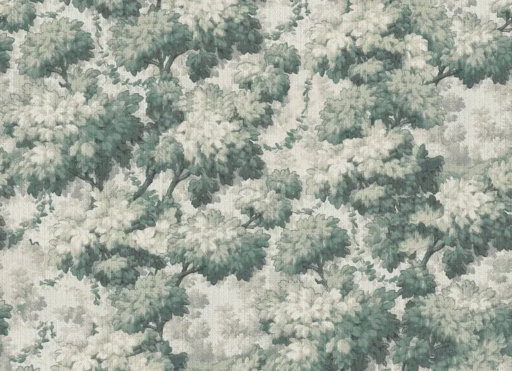 Greenwood Linden, Dusty Green wallpaper, view 6