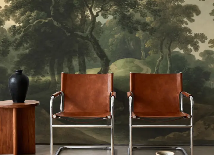 Historic Lands, Forest Green wallpaper, view 5