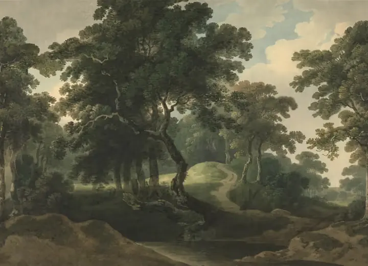 Historic Lands, Forest Green wallpaper, view 7