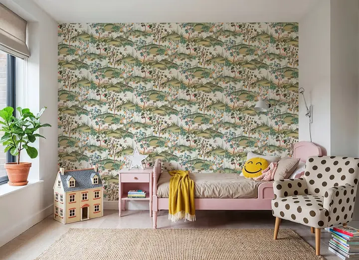 Orchard Reverie Pattern, Cream wallpaper, view 2