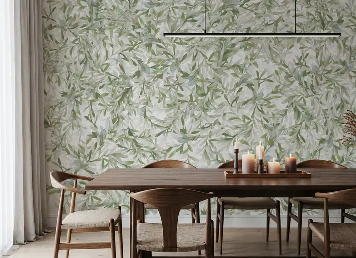 Lush Canopy Ceiling, Fresh Green wallpaper, view 5