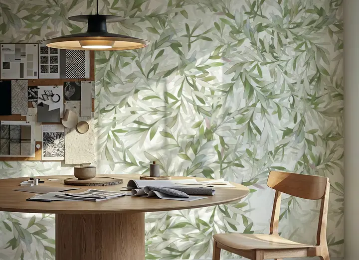 Lush Canopy Ceiling, Fresh Green wallpaper, view 6