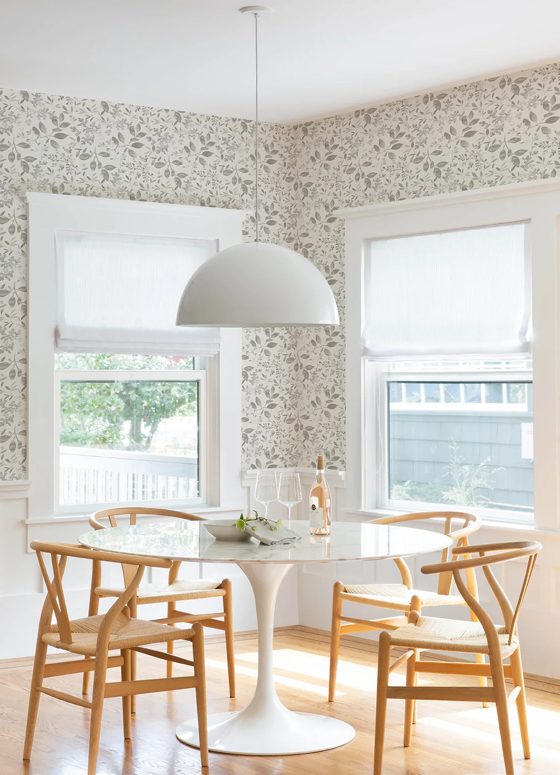 York Chesapeake Tinker Woodland Botanical wallpaper styled interior
